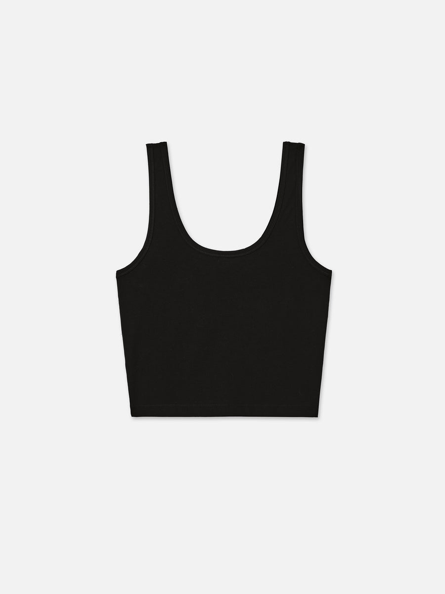 Organic Comfort Crop Tank-Intimates-MATE the Label-JET BLACK-XS-MATE the Label