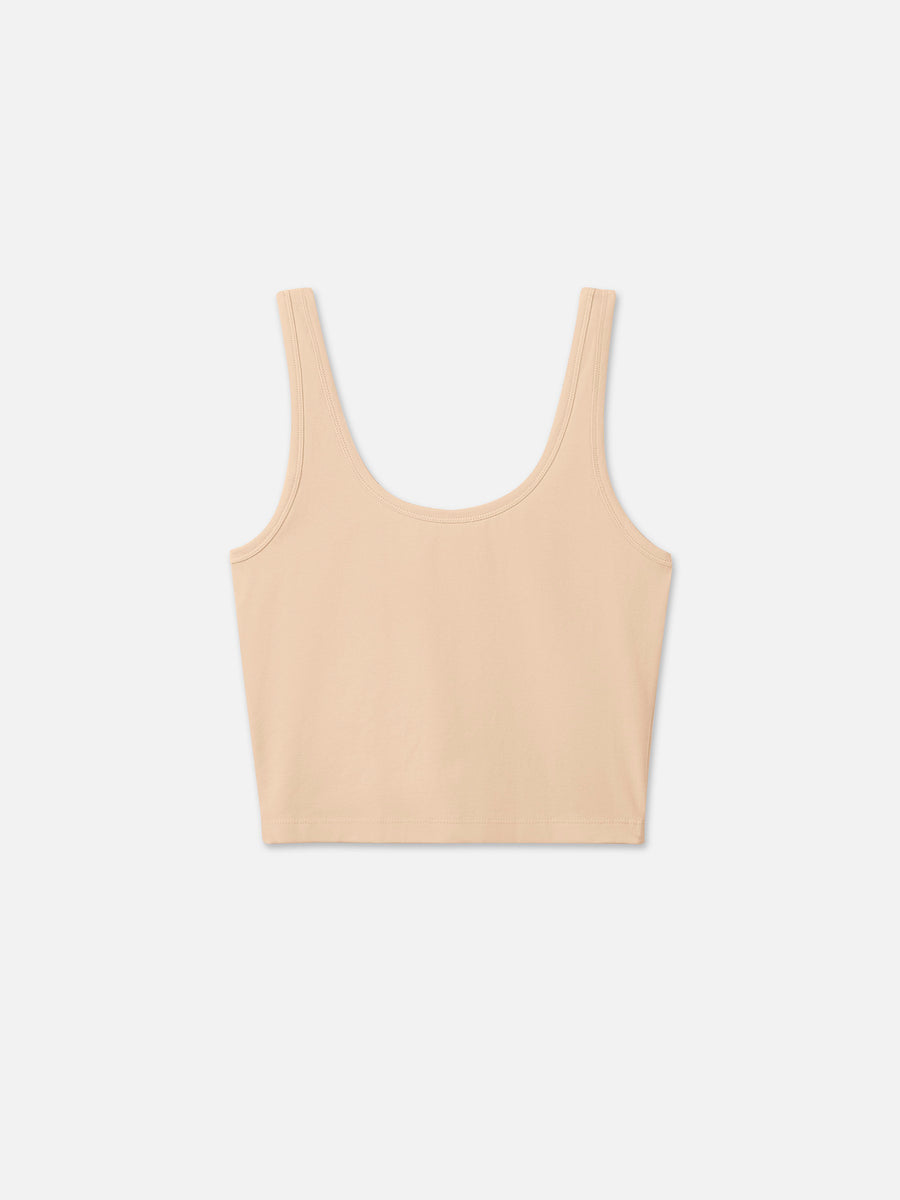 Organic Comfort Crop Tank-Intimates-MATE the Label-SAND-XS-MATE the Label