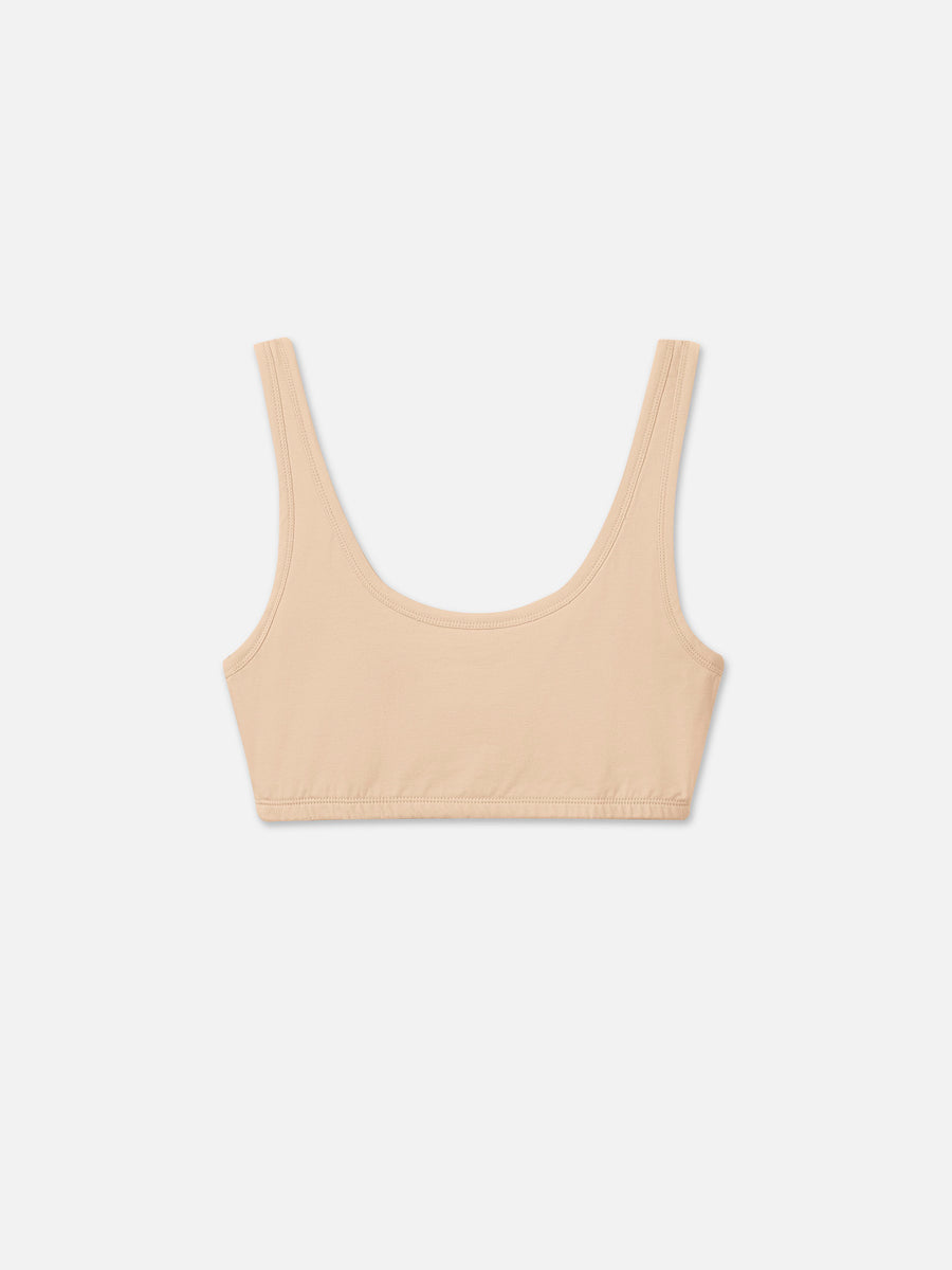 Organic Comfort Scoop Bralette-Intimates-MATE the Label-SAND-XS-MATE the Label