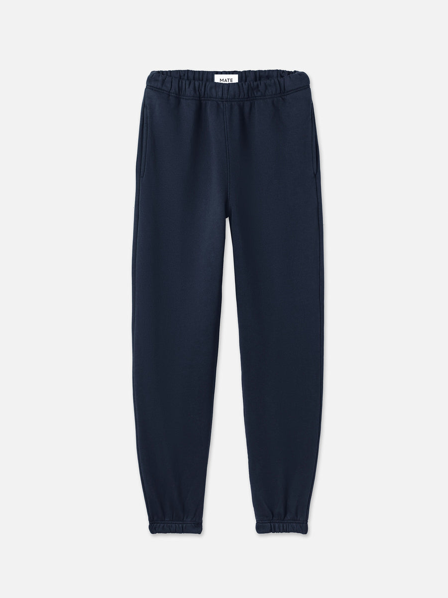 Organic Fleece Relaxed Pocket Sweatpant-Sweatpants-MATE the Label-MIDNIGHT-XS-MATE the Label