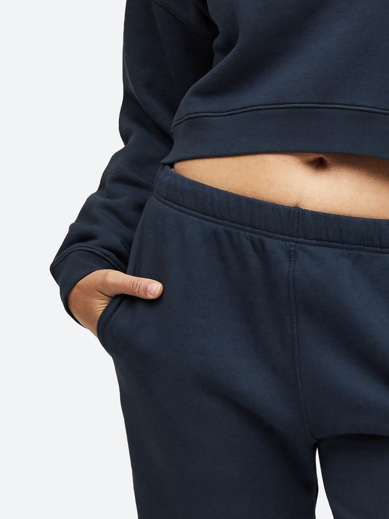 Organic Fleece Relaxed Pocket Sweatpant-Sweatpants-MATE the Label-MIDNIGHT-XS-MATE the Label