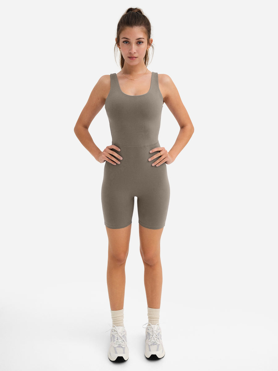 Organic Stretch Unitard-Active-MATE the Label-PEBBLE-XS-MATE the Label