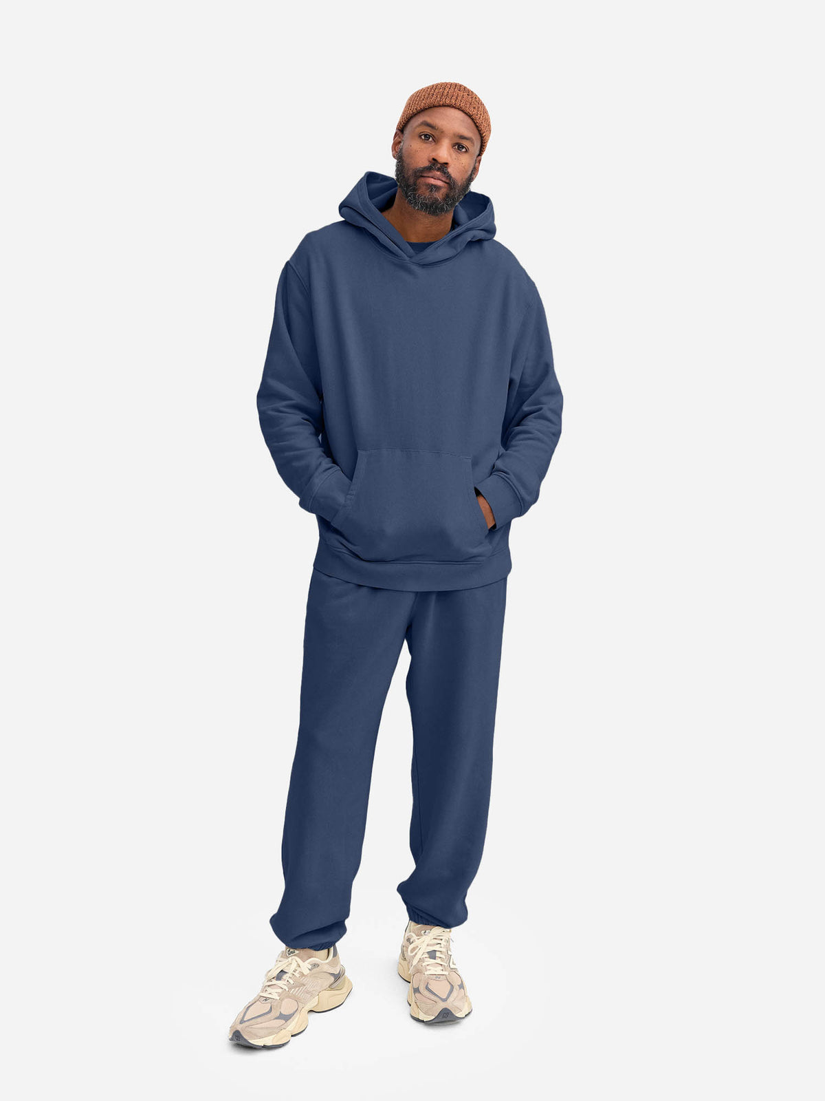 Men's Organic Fleece Relaxed Sweatpant-Sweatpants-MATE the Label-MIDNIGHT-S-MATE the Label