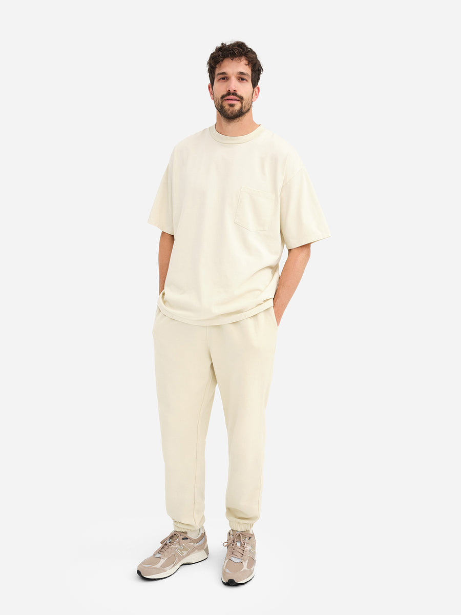 Men's Organic Heavyweight Cotton Relaxed Tee-Tees-MATE the Label-BONE-S-MATE the Label