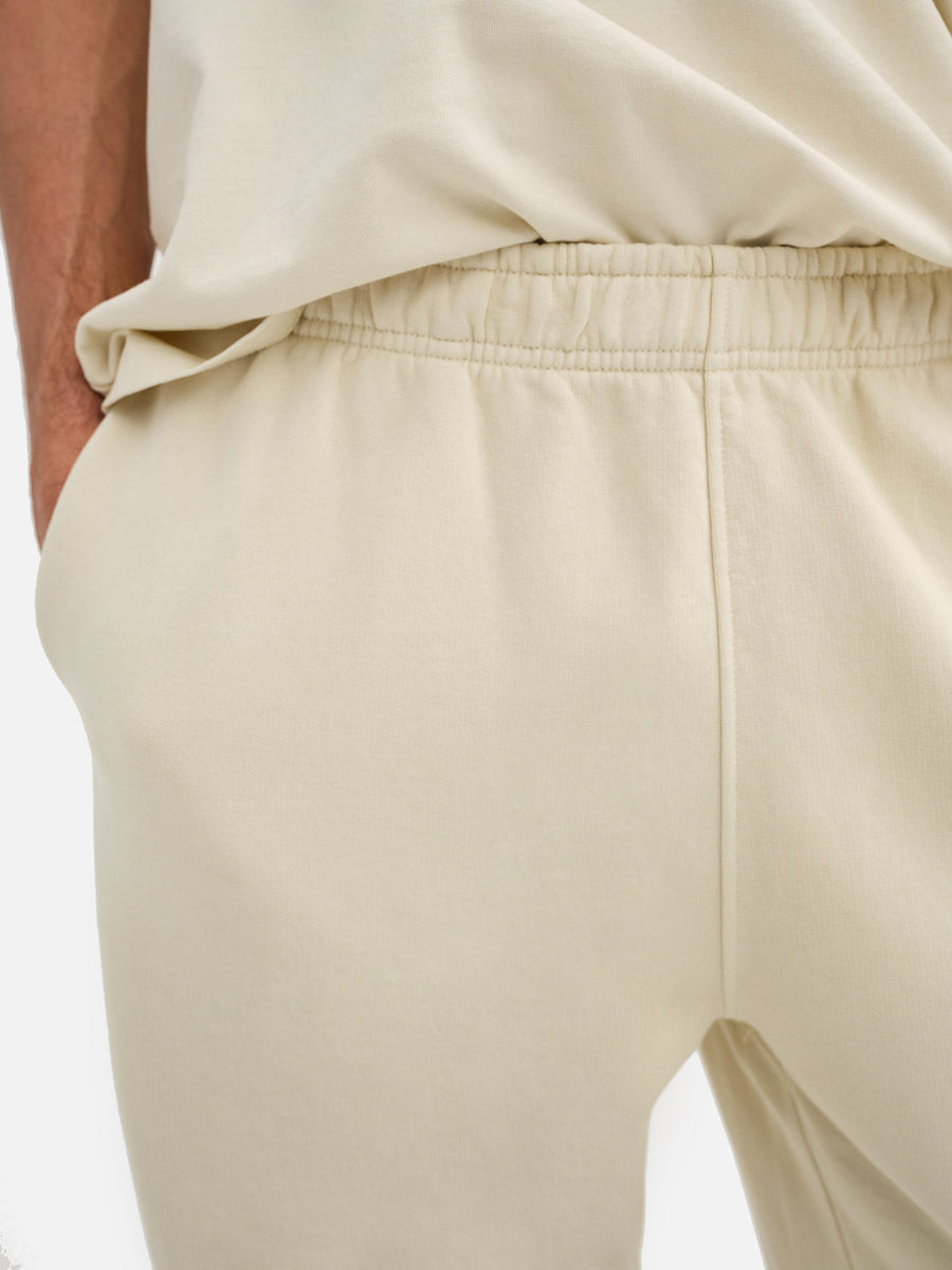 Men's Organic Fleece Relaxed Sweatpant-Sweatpants-MATE the Label-BONE-S-MATE the Label