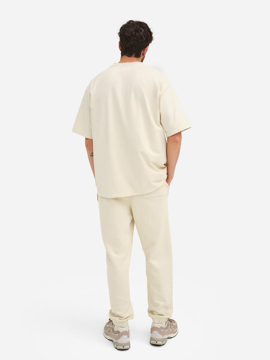 Men's Organic Fleece Relaxed Sweatpant-Sweatpants-MATE the Label-BONE-S-MATE the Label