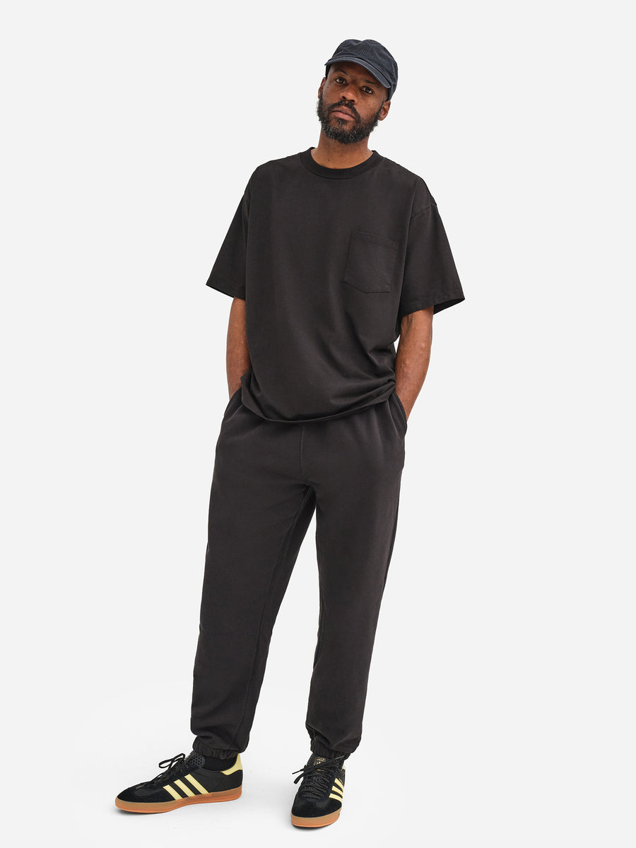 Men's Organic Heavyweight Cotton Relaxed Tee-Tees-MATE the Label-JET BLACK-S-MATE the Label