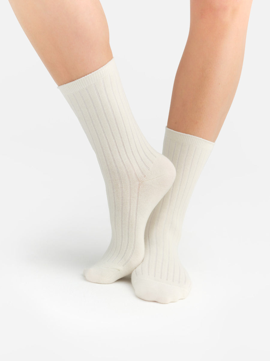 Organic Cotton Trouser Sock-Intimates-MATE the Label-BONE-S/M-MATE the Label