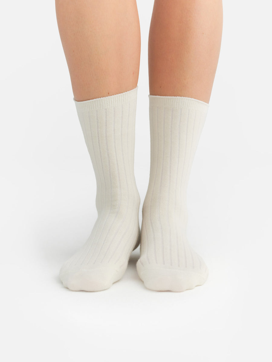 Organic Cotton Trouser Sock-Intimates-MATE the Label-BONE-S/M-MATE the Label