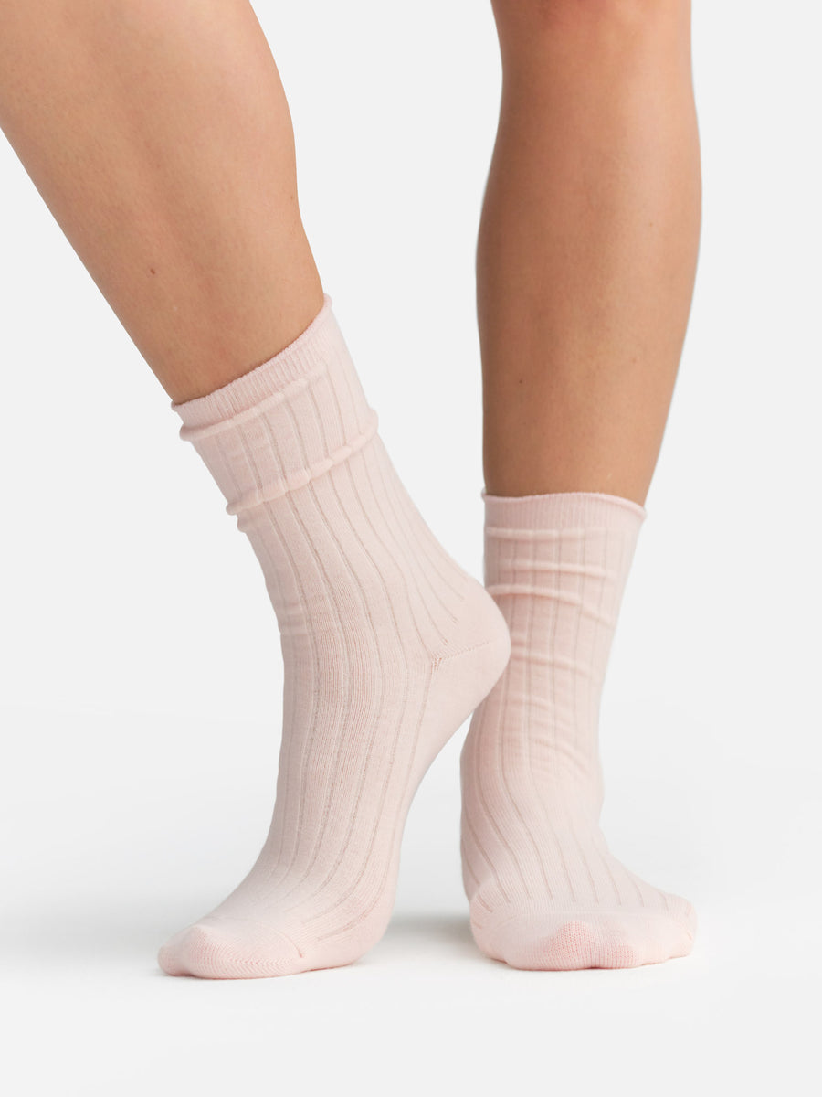Organic Cotton Trouser Sock-Intimates-MATE the Label-BONE, CONCH, RAFFIA-S/M-MATE the Label