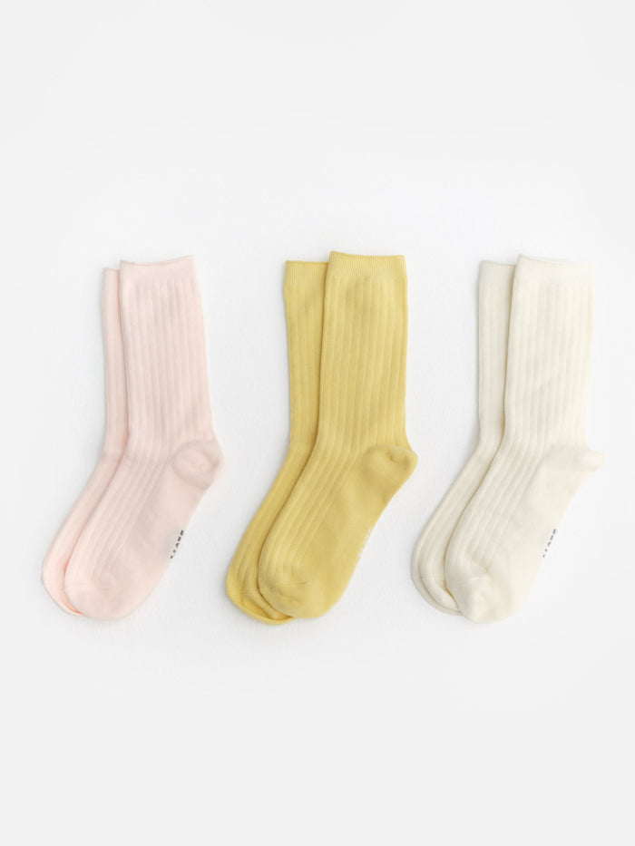 Organic Cotton Trouser Sock-Intimates-MATE the Label-BONE, CONCH, RAFFIA-S/M-MATE the Label