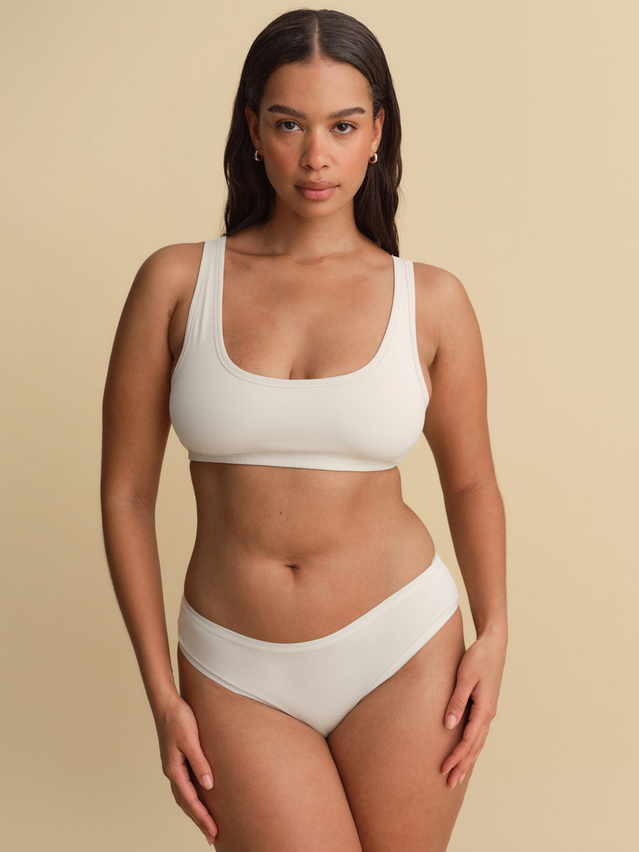 Organic Comfort Mid Rise Bikini 3 Pack-Intimates-MATE the Label-BONE SAND ESPRESSO-XS-MATE the Label