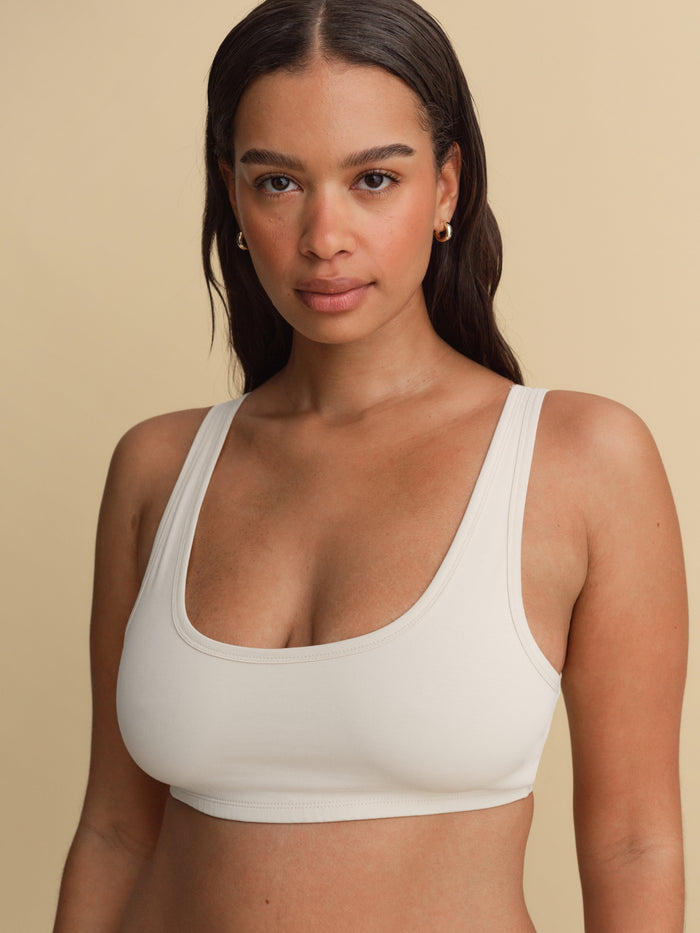 Organic Comfort Scoop Bralette-Intimates-MATE the Label-BONE-XS-MATE the Label