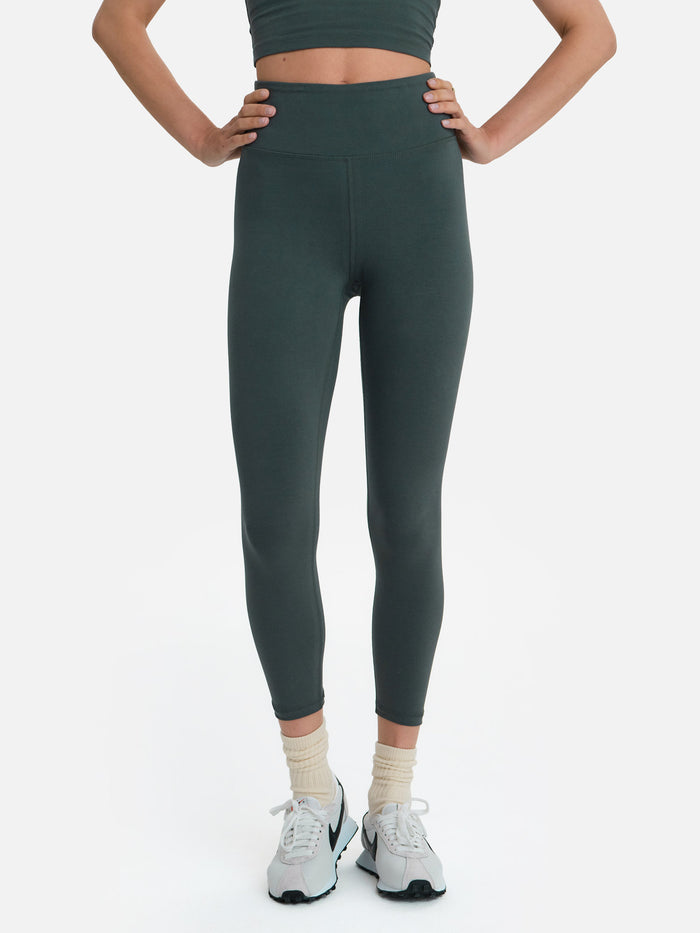 Organic Stretch Midi Legging-Active-MATE the Label-FOREST-XS-MATE the Label