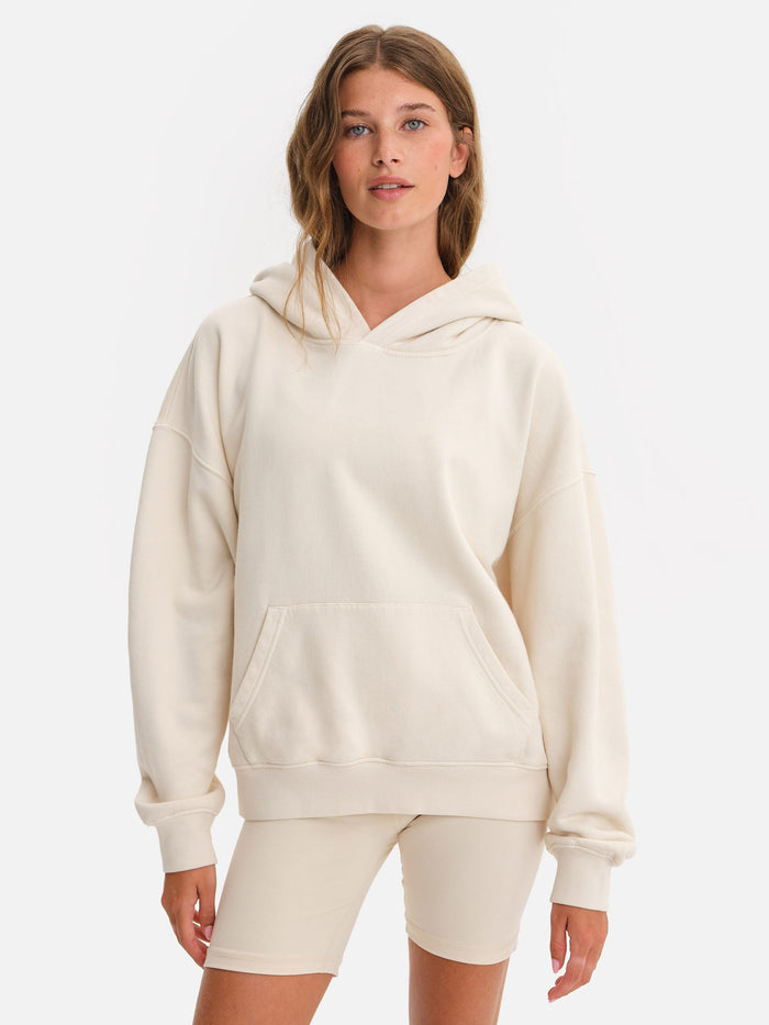 Organic Fleece Pocket Hoodie-MATE the Label-BONE-XS-MATE the Label