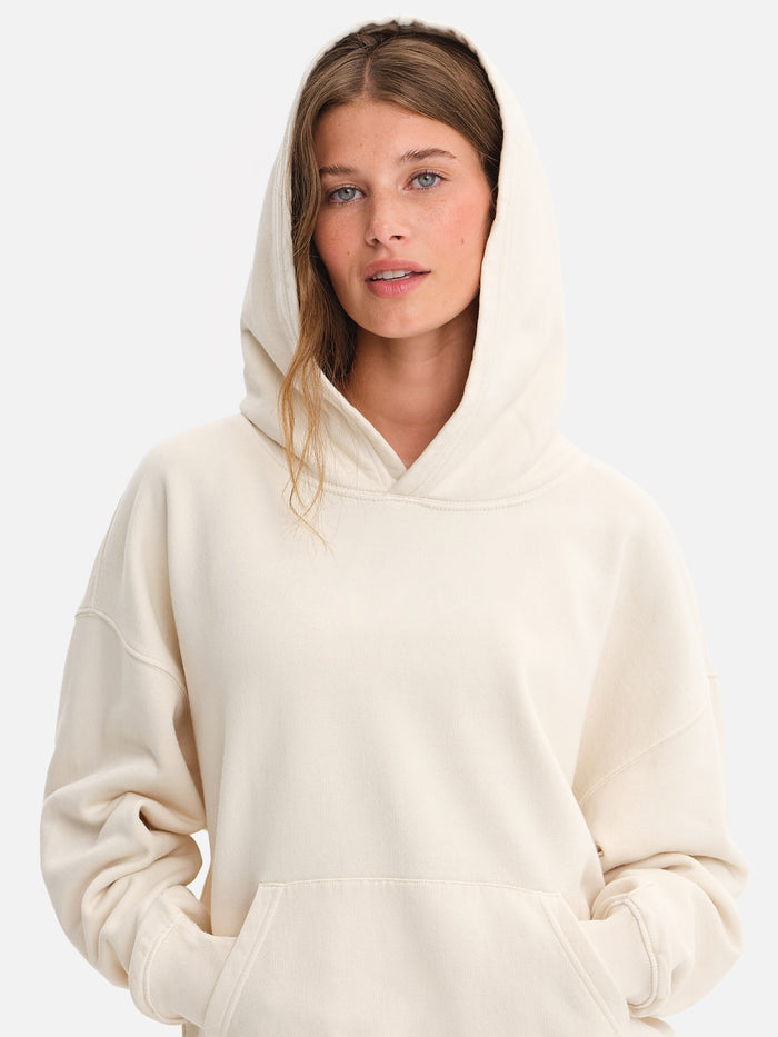 Organic Fleece Pocket Hoodie-MATE the Label-BONE-XS-MATE the Label