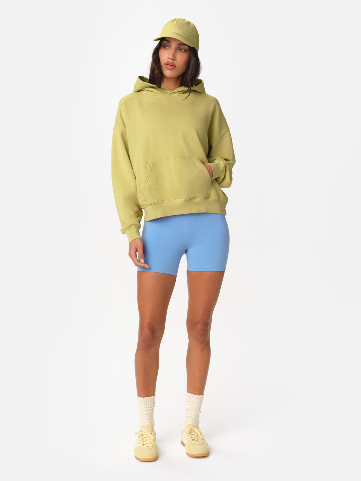 Organic Fleece Pocket Hoodie-MATE the Label-LEEK-XS-MATE the Label