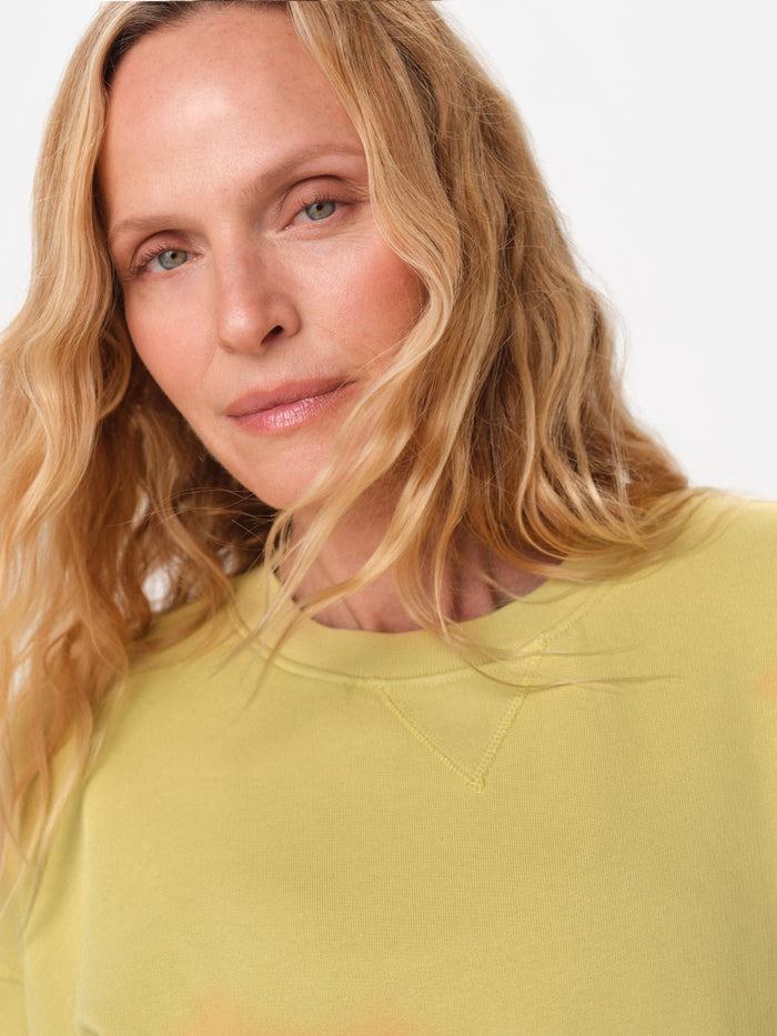 Organic Fleece Relaxed Crewneck Sweatshirt-Sweatshirts-MATE the Label-LEEK-XS-MATE the Label