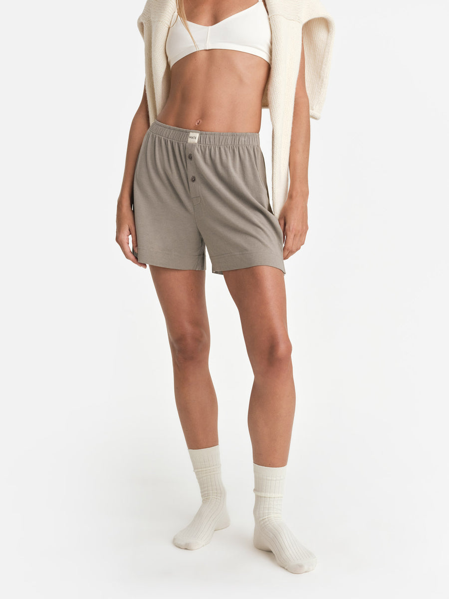 Tencel Sleep Boxer Short in Forest — product photo