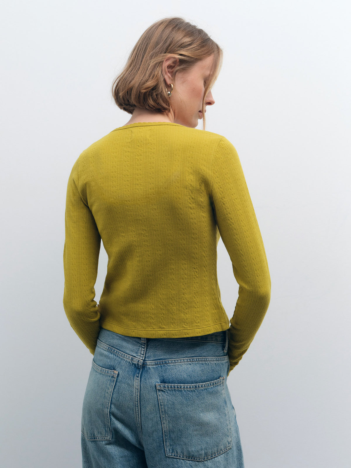 Organic Pointelle Cardigan - [variant_title] - MATE the Label