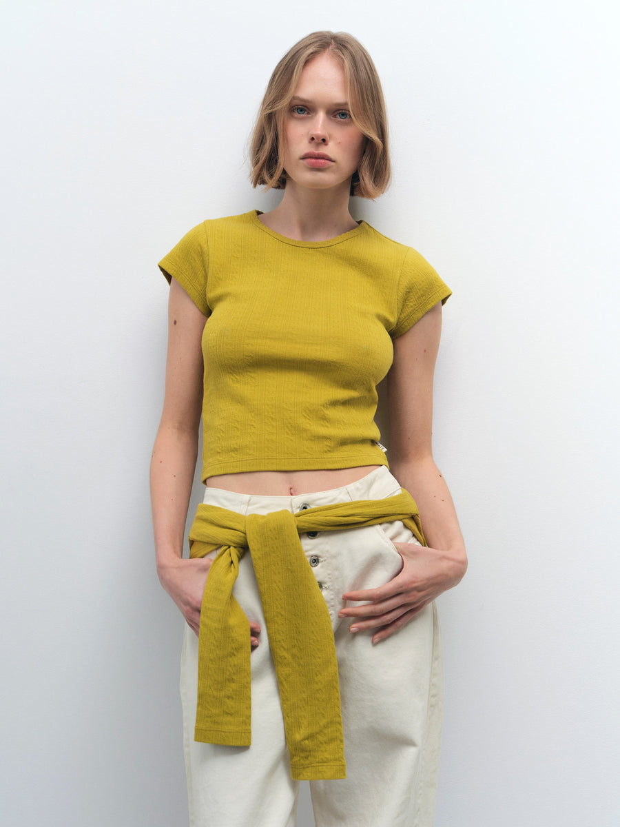 Organic Pointelle Baby Tee - [variant_title] - MATE the Label