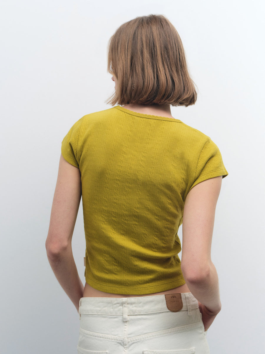 Organic Pointelle Baby Tee - [variant_title] - MATE the Label