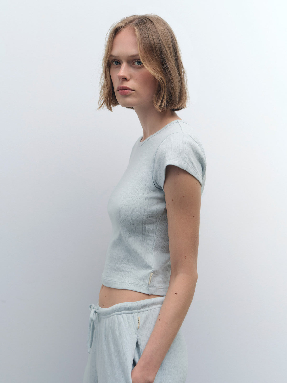 Organic Pointelle Baby Tee - [variant_title] - MATE the Label