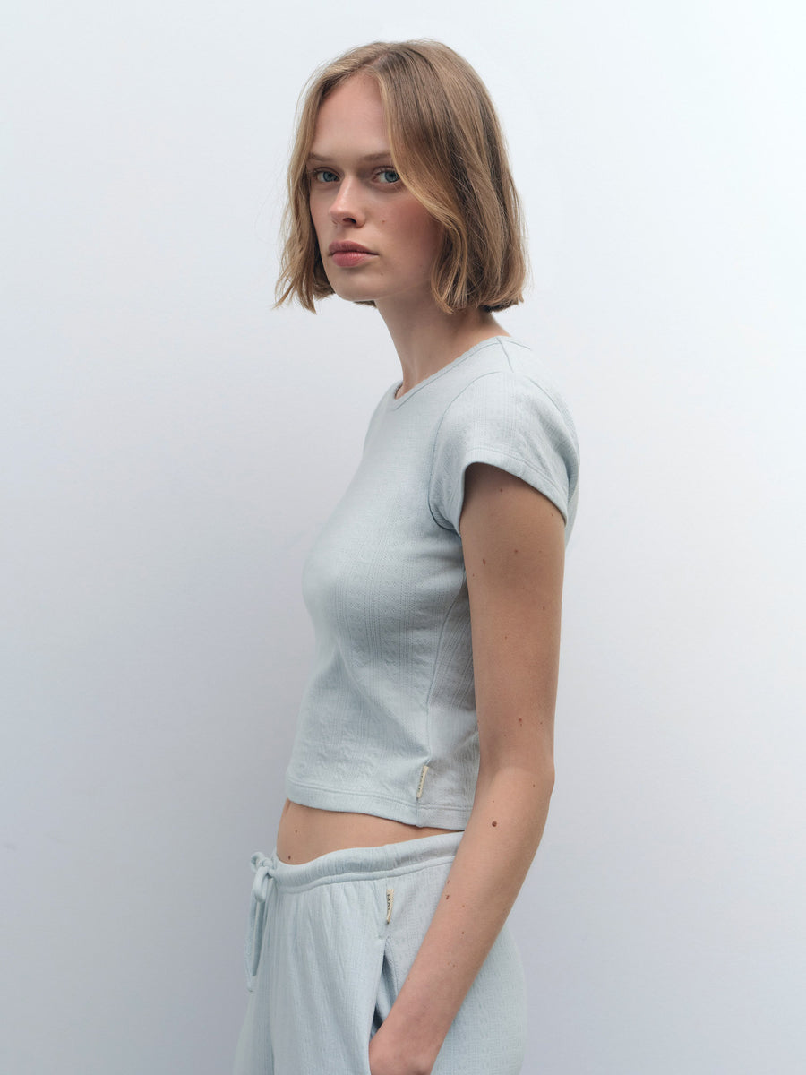 Organic Pointelle Baby Tee - [variant_title] - MATE the Label