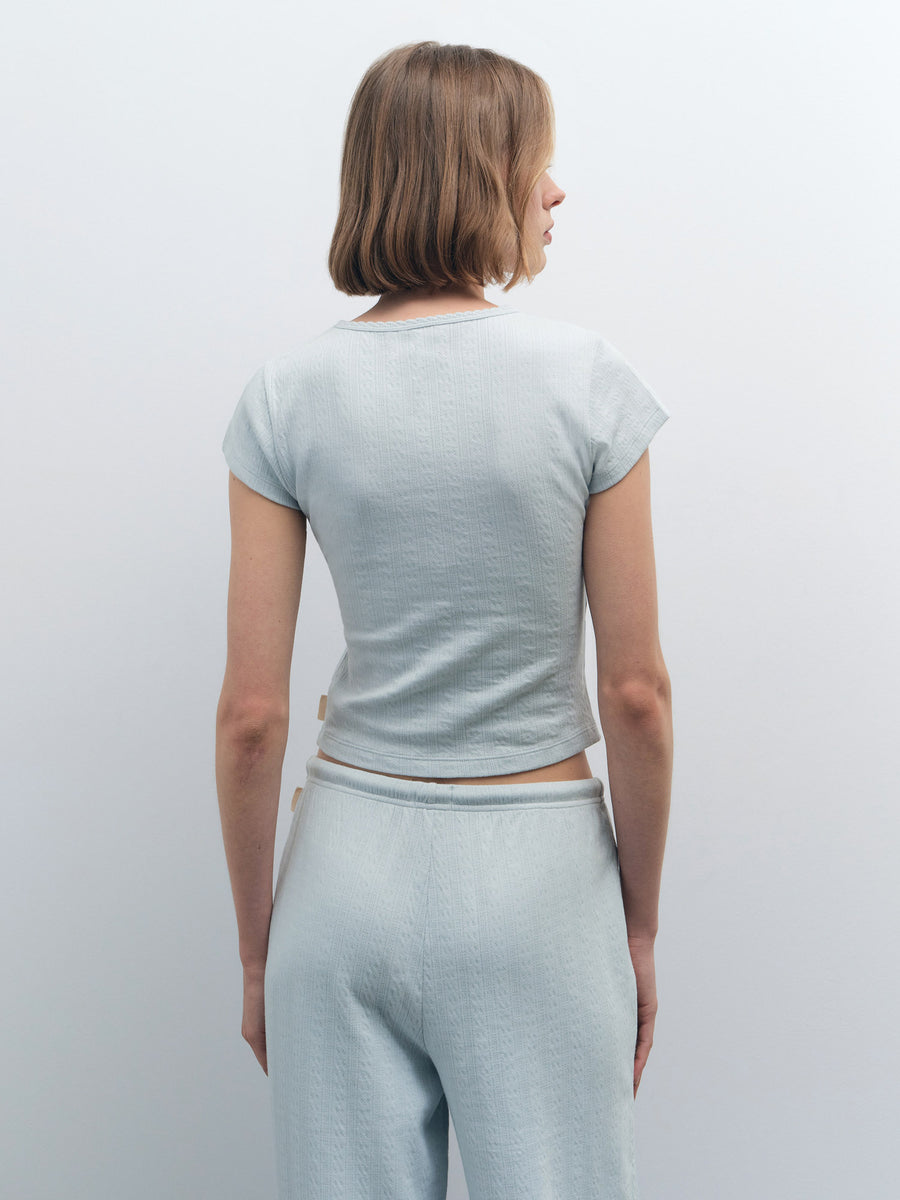 Organic Pointelle Baby Tee - [variant_title] - MATE the Label