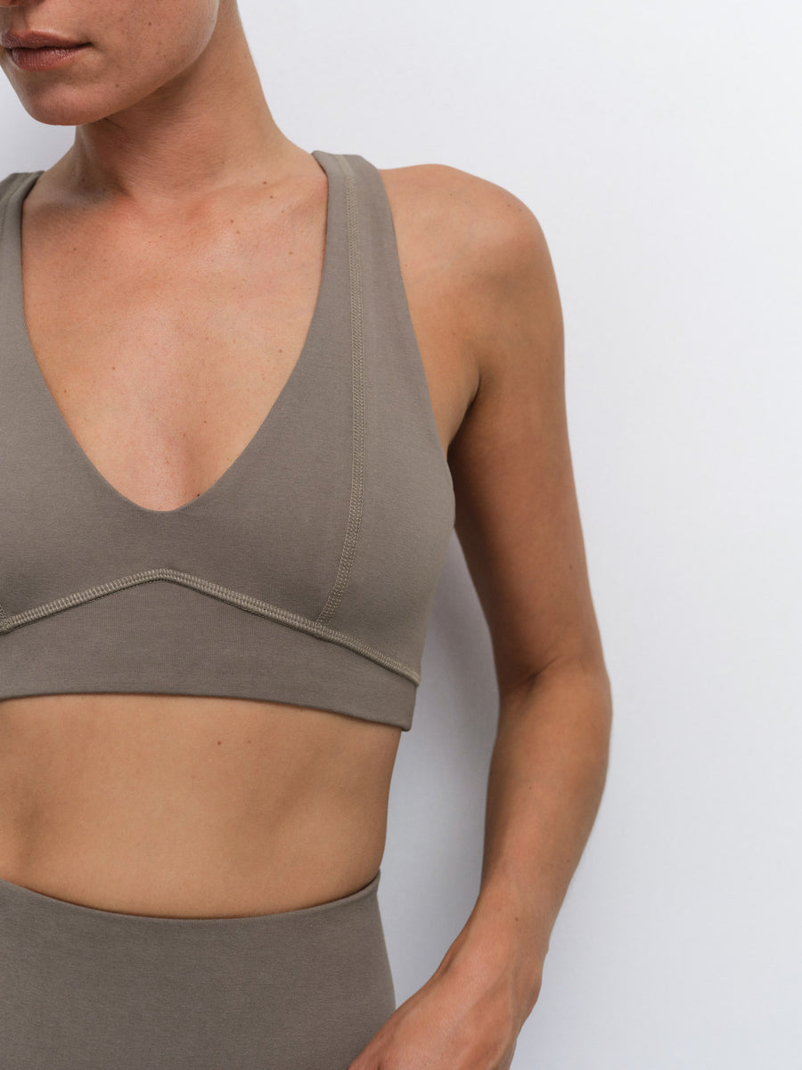 Organic Stretch V-Neck Bra