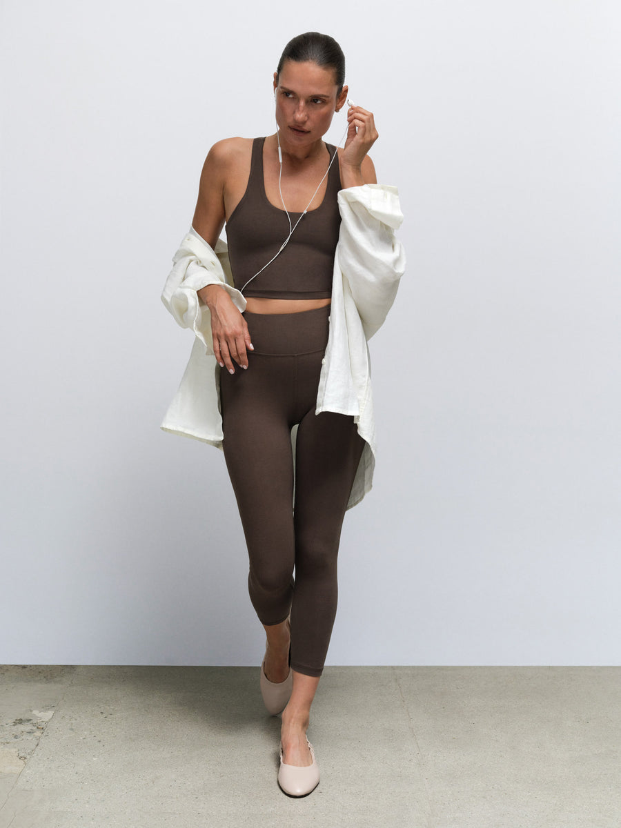 Organic Stretch Crop Racer Tank
