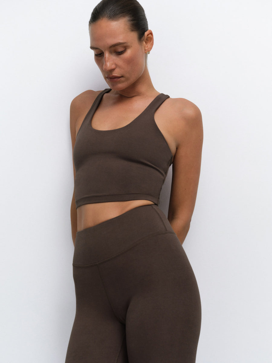 Organic Stretch Crop Racer Tank