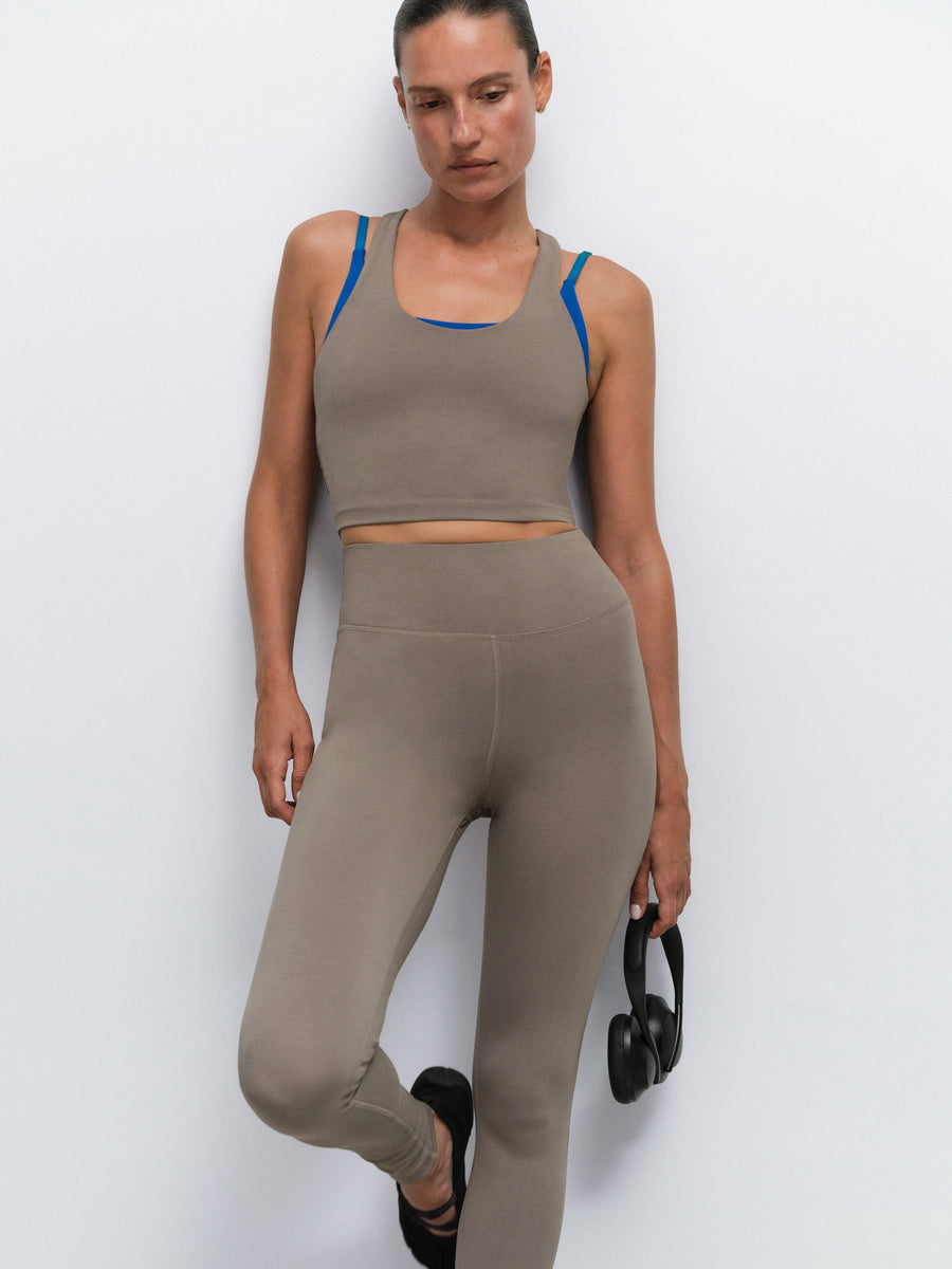 Organic Stretch Crop Racer Tank