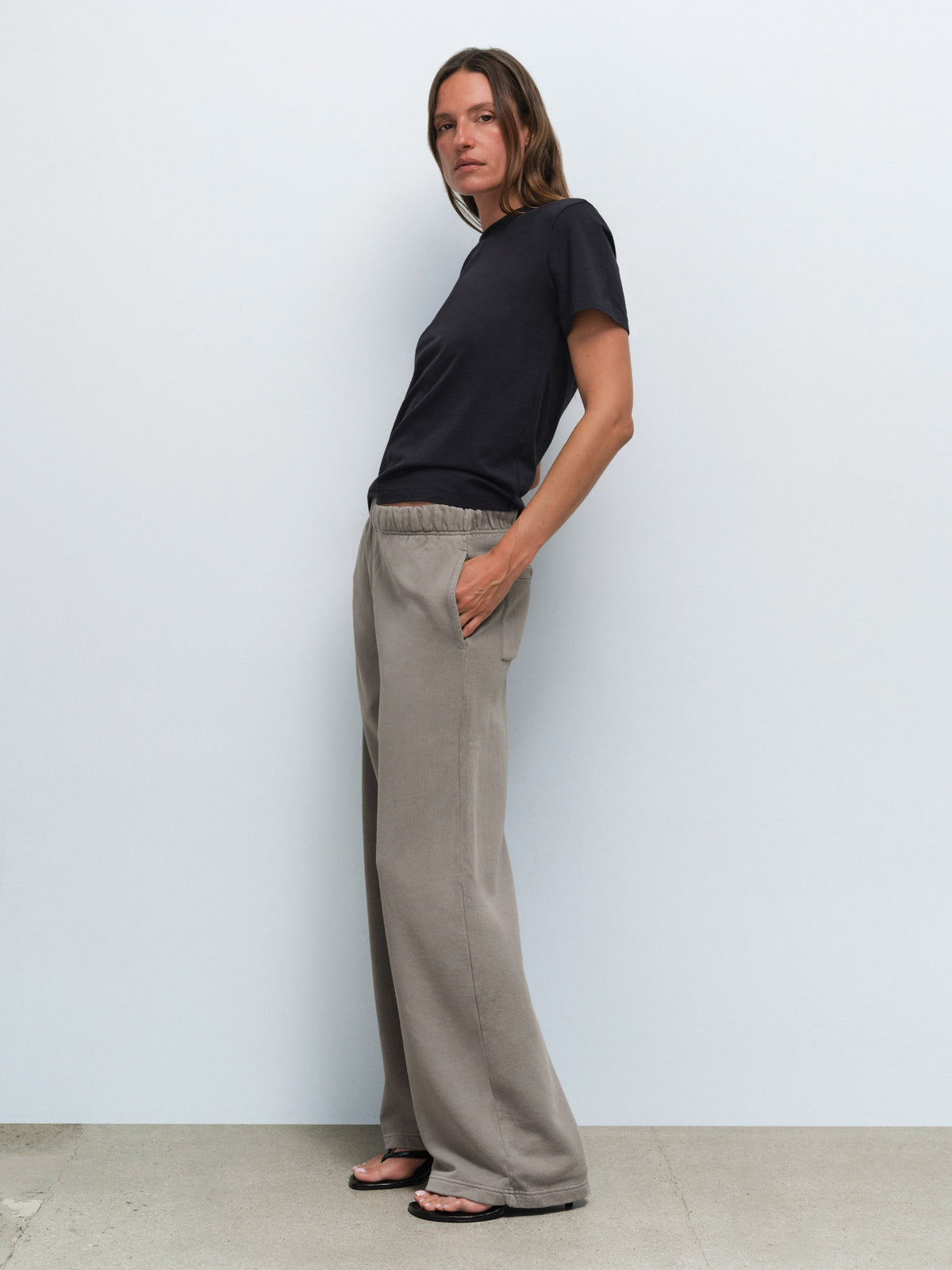 Organic Fleece Straight Leg Sweatpant