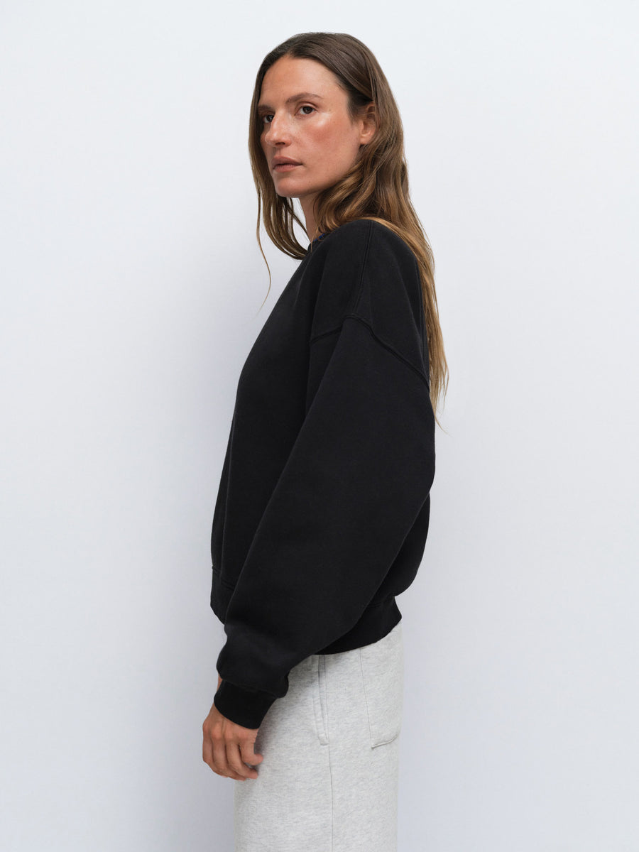 Organic Fleece Relaxed Crewneck Sweatshirt
