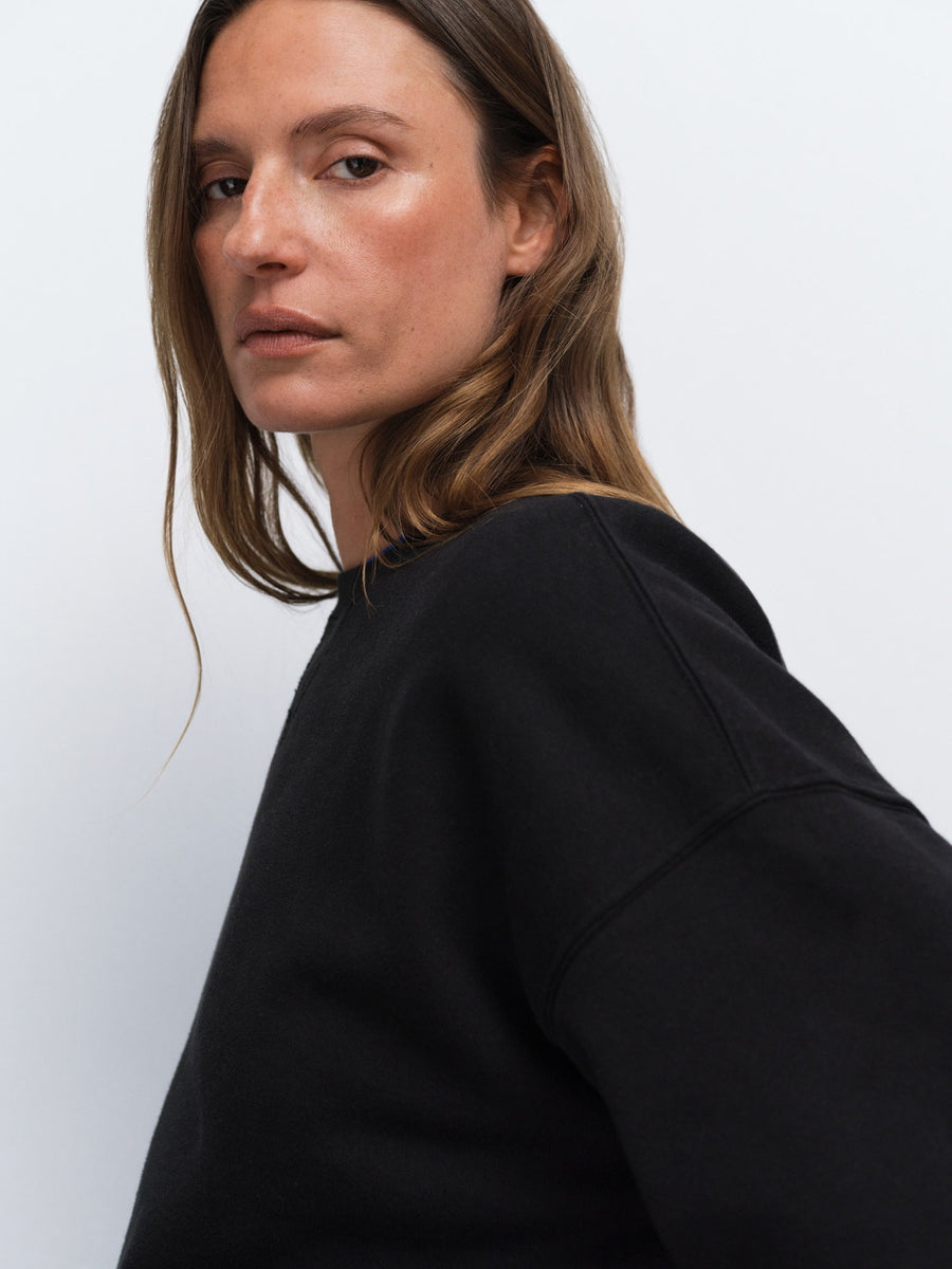 Organic Fleece Relaxed Crewneck Sweatshirt