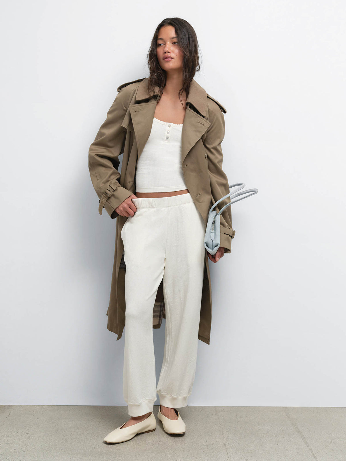 Organic Pointelle Jogger