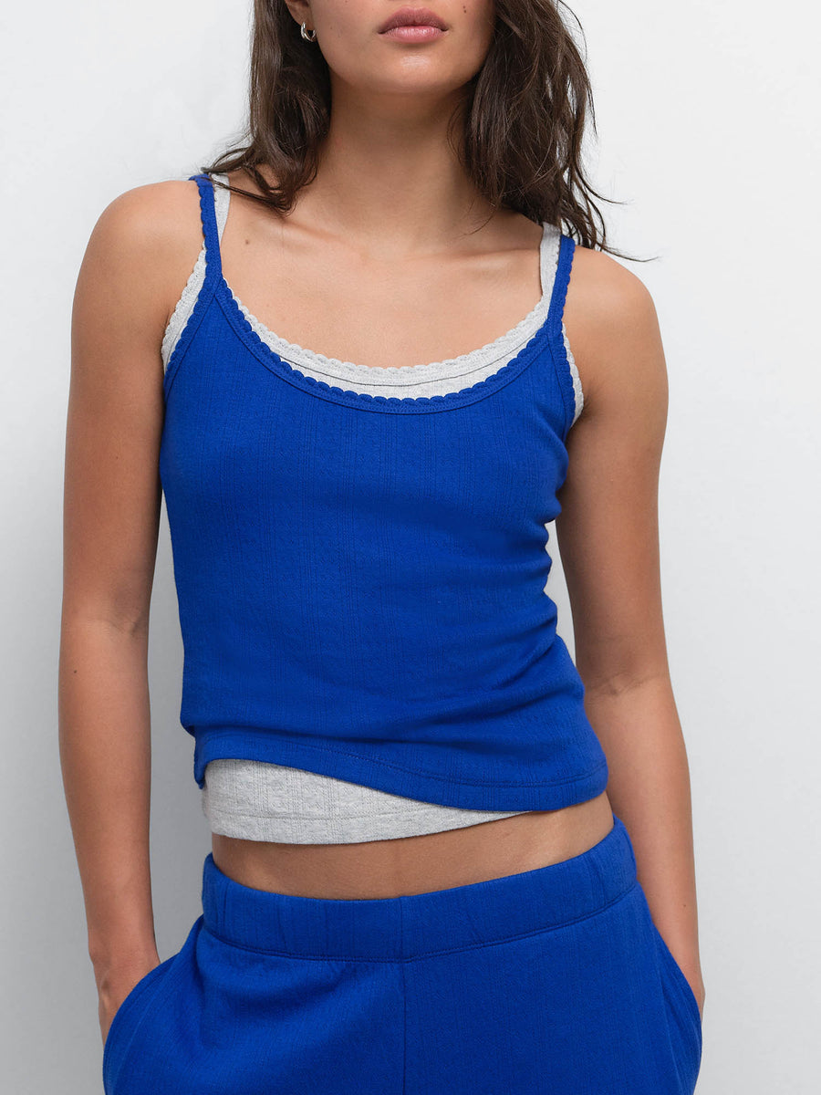 Organic Pointelle Tank