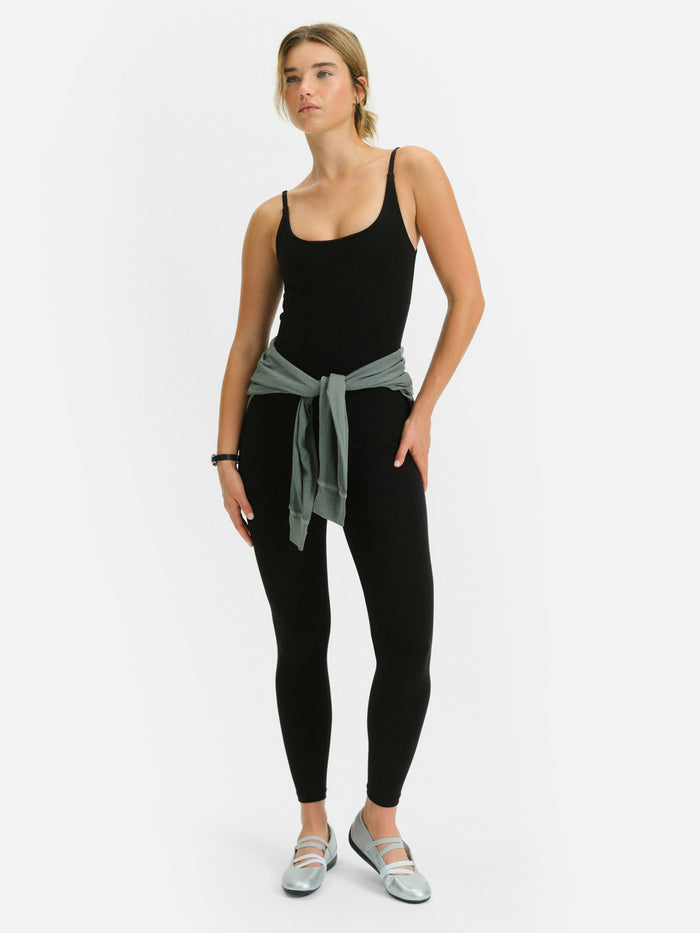 Organic Stretch Full Length Unitard-MATE the Label-JET BLACK-XS-MATE the Label