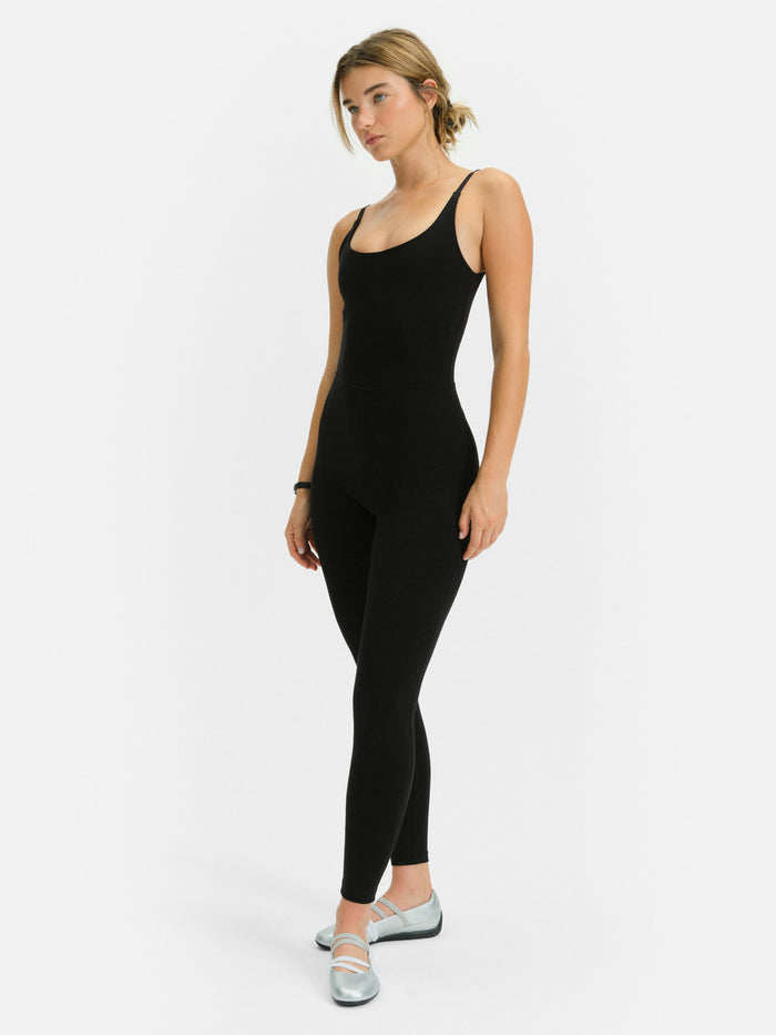 Organic Stretch Full Length Unitard-MATE the Label-JET BLACK-XS-MATE the Label