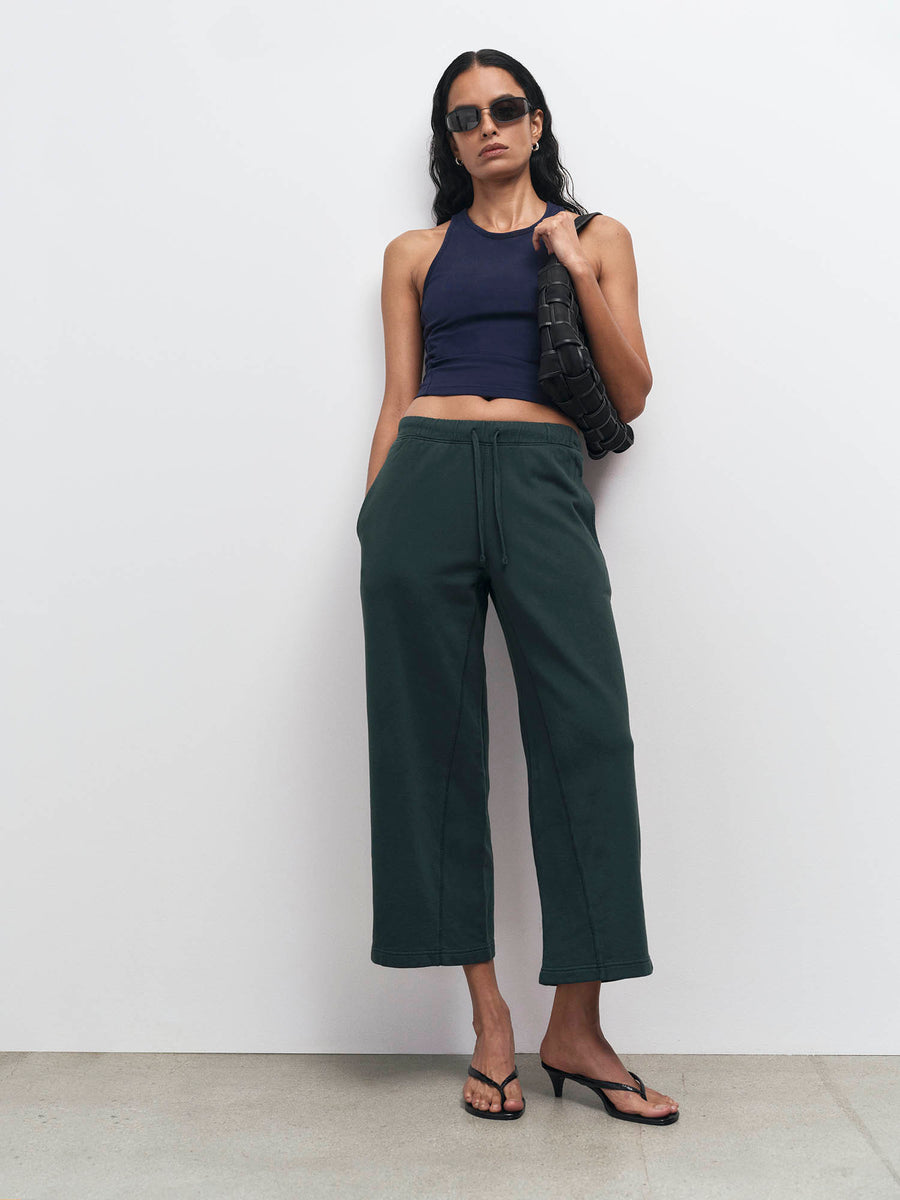 Organic Fleece Cropped Sweatpant