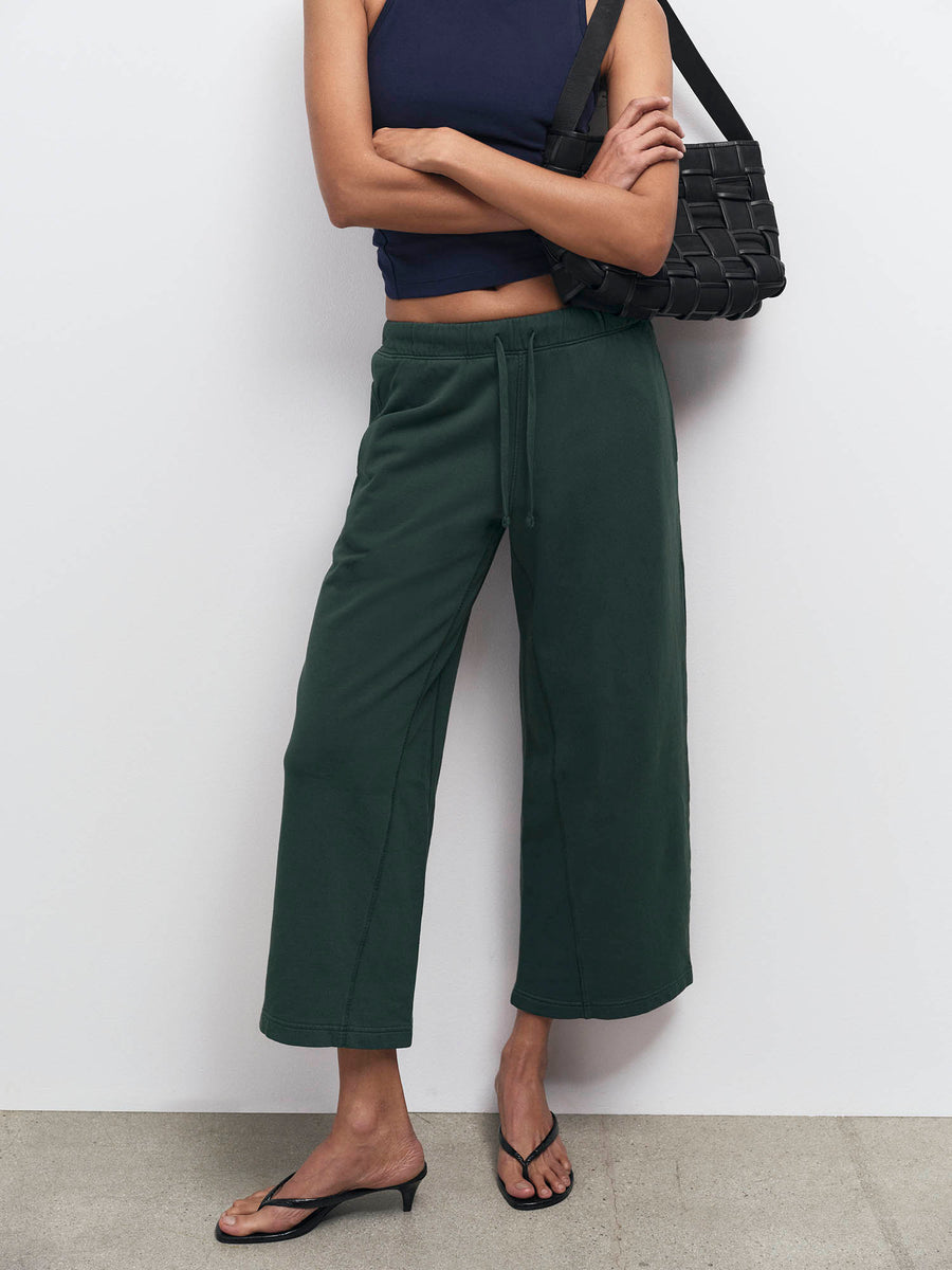 Organic Fleece Cropped Sweatpant