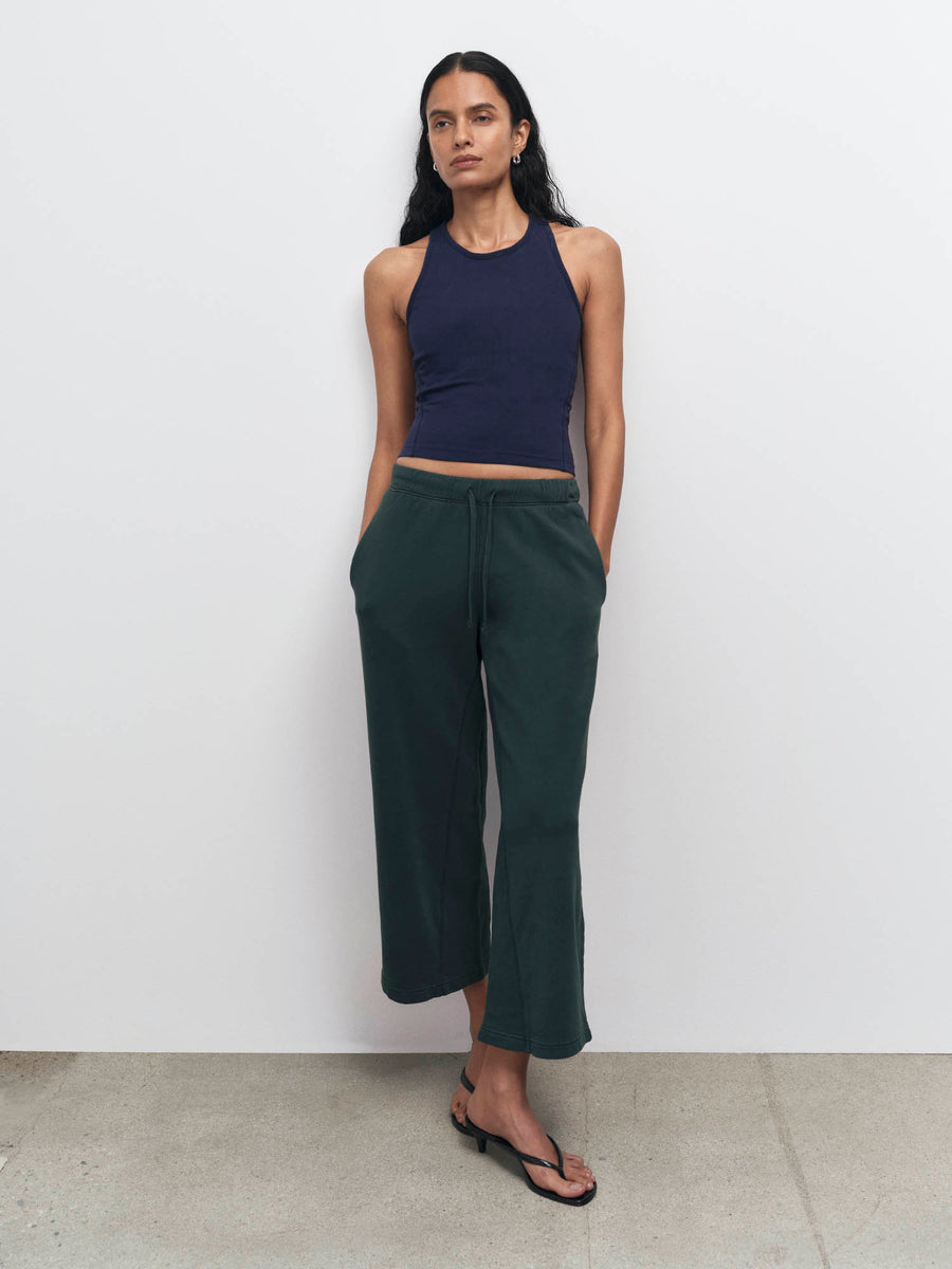 Organic Fleece Cropped Sweatpant