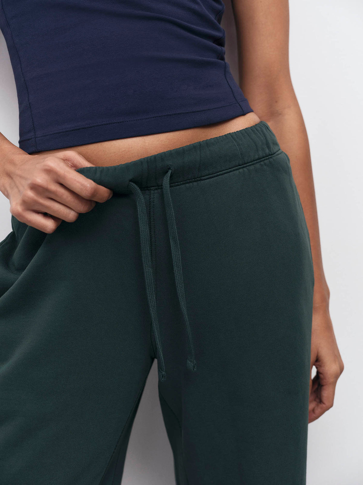 Organic Fleece Cropped Sweatpant