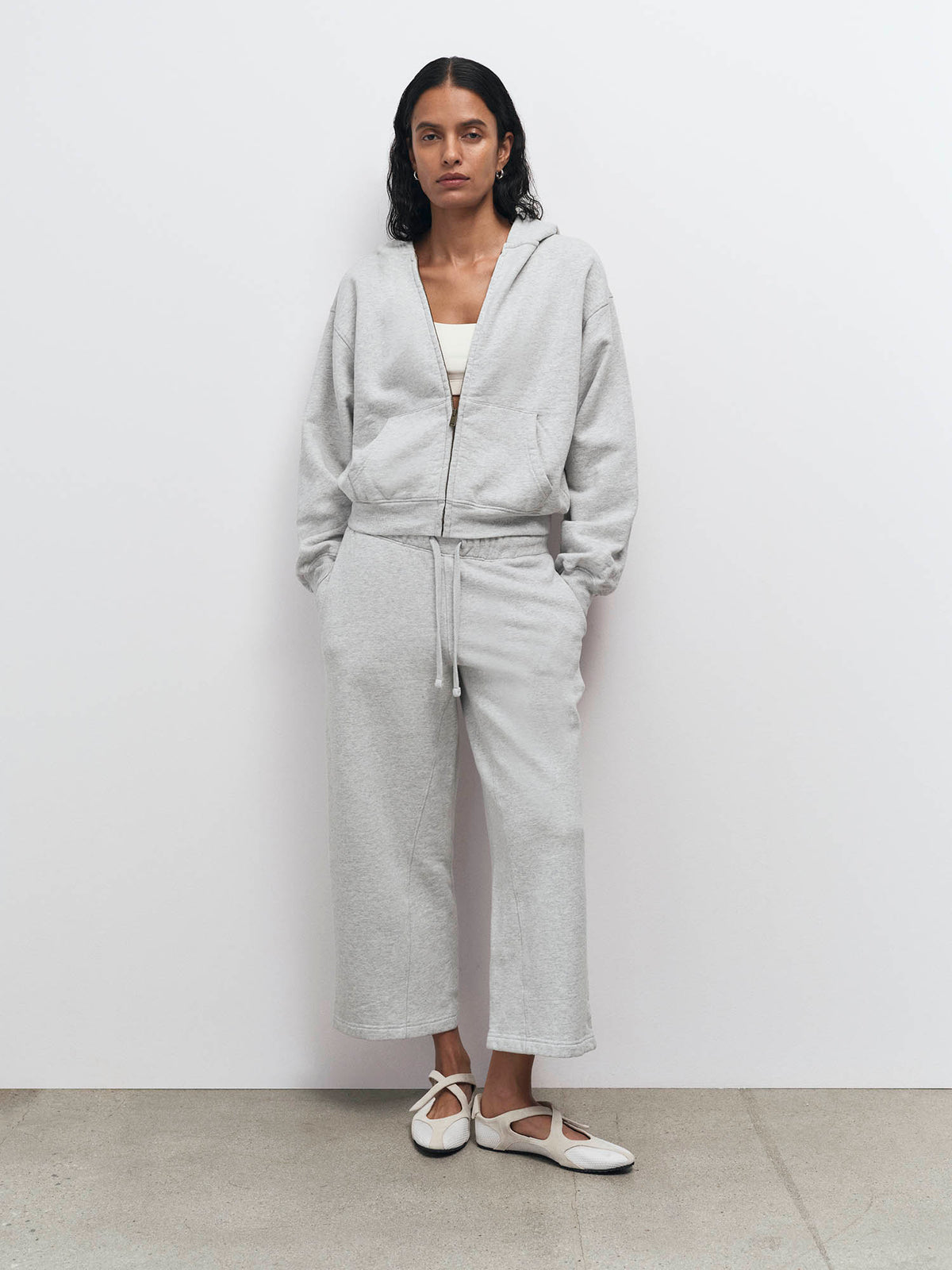 Organic Fleece Cropped Sweatpant
