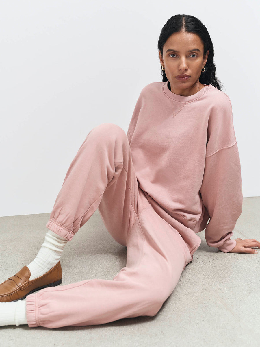 Organic Fleece Relaxed Crewneck Sweatshirt