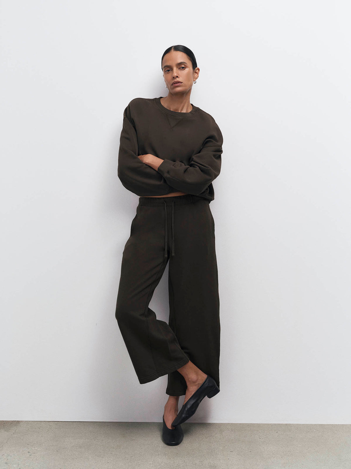 Organic Fleece Cropped Sweatpant
