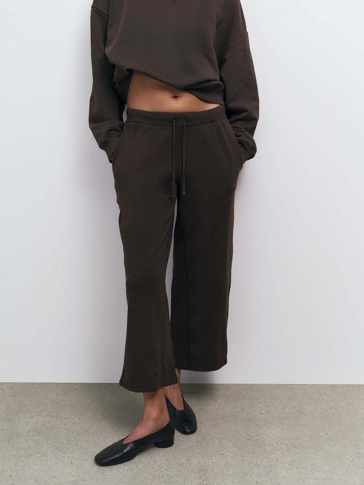 Organic Fleece Cropped Sweatpant