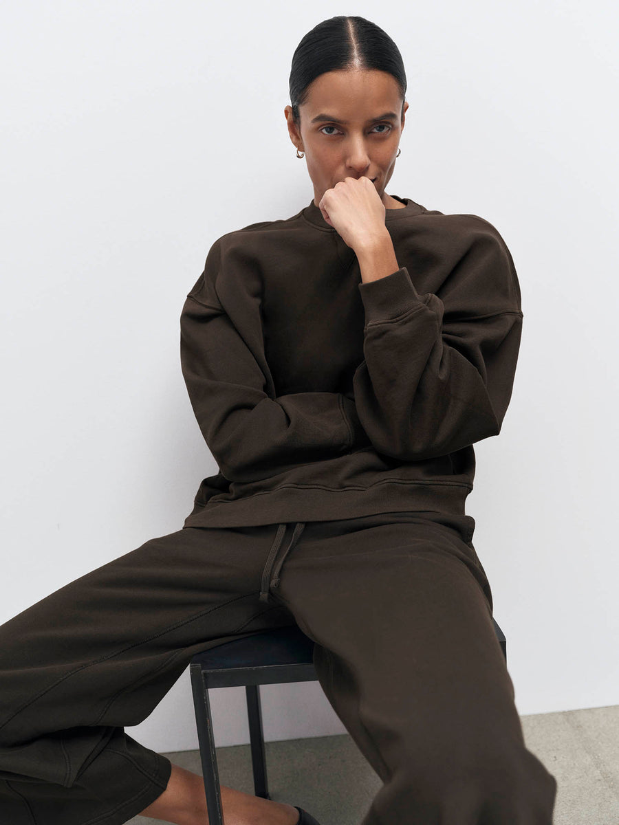 Organic Fleece Cropped Sweatpant