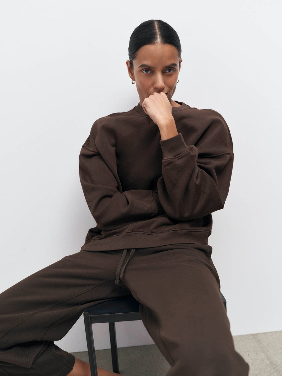 Organic Fleece Cropped Sweatpant